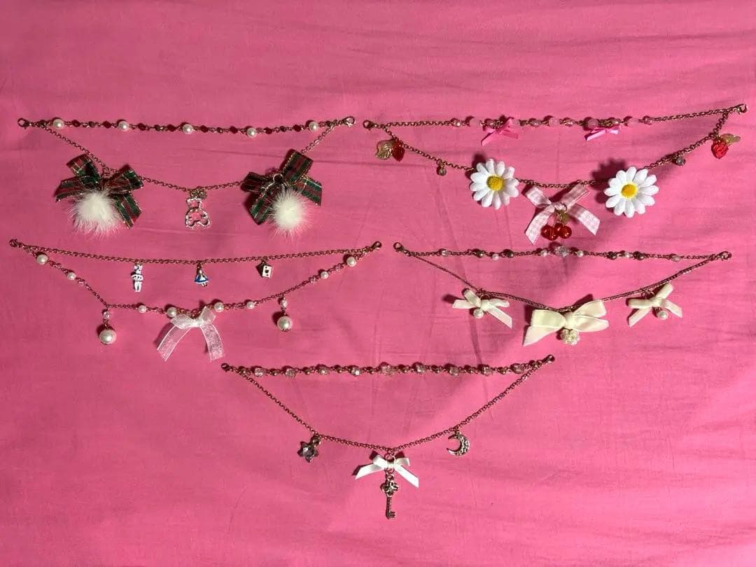 〈平成レトロ〉LIZLISA／キャミソールチャーム5点セット