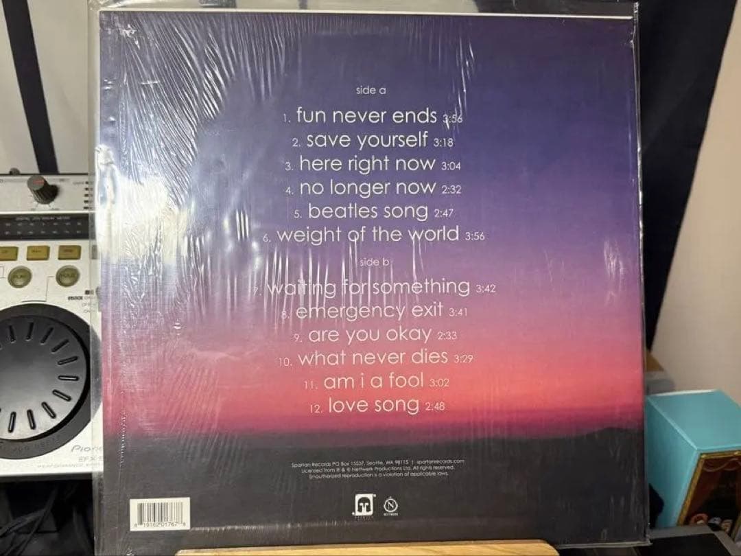 sense field / tonight and forever LP 激レア