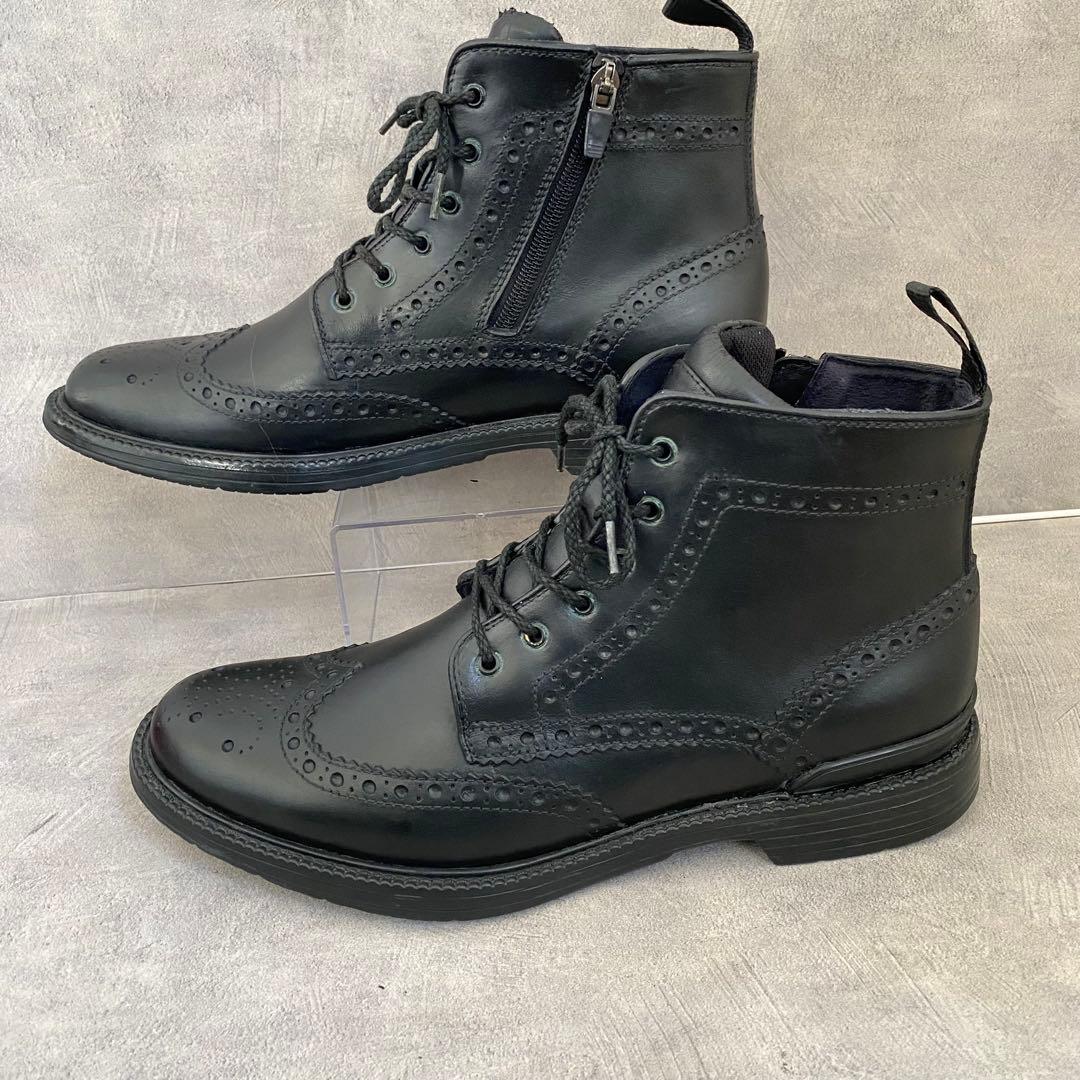 REGAL リーガル サイドジップ カントリーブーツ ウィングチップ 27.5