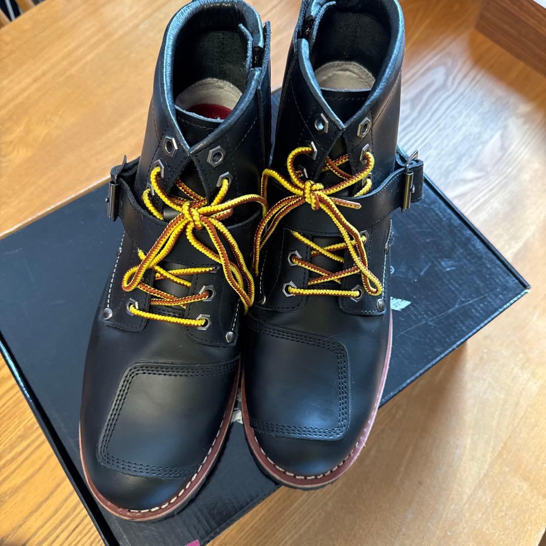 AVIREX アビレックス　バイクブーツ　黒のハイカットブーツ 25.0