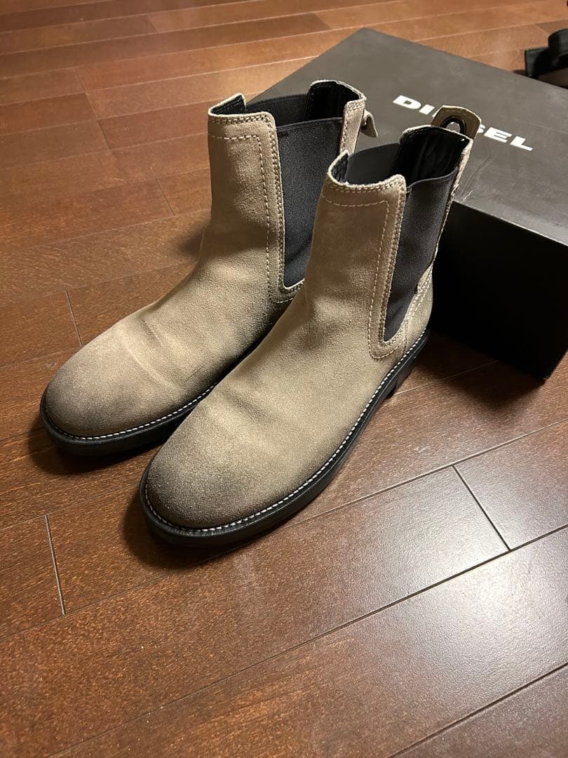 [えいまたさん専用[美品ディーゼル DIESEL ダート加工サイドゴアブーツ
