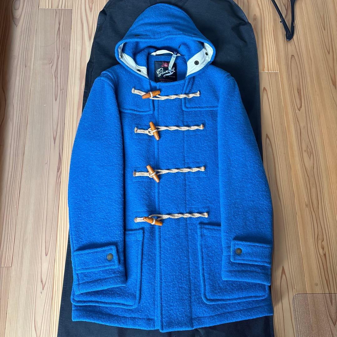 St105Gloverall ダッフルコート　ロイヤルブルー