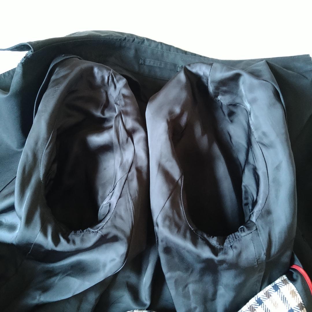 【美品】アクアスキュータム トレンチコート ロング 黒 ライナー付 ベルト付