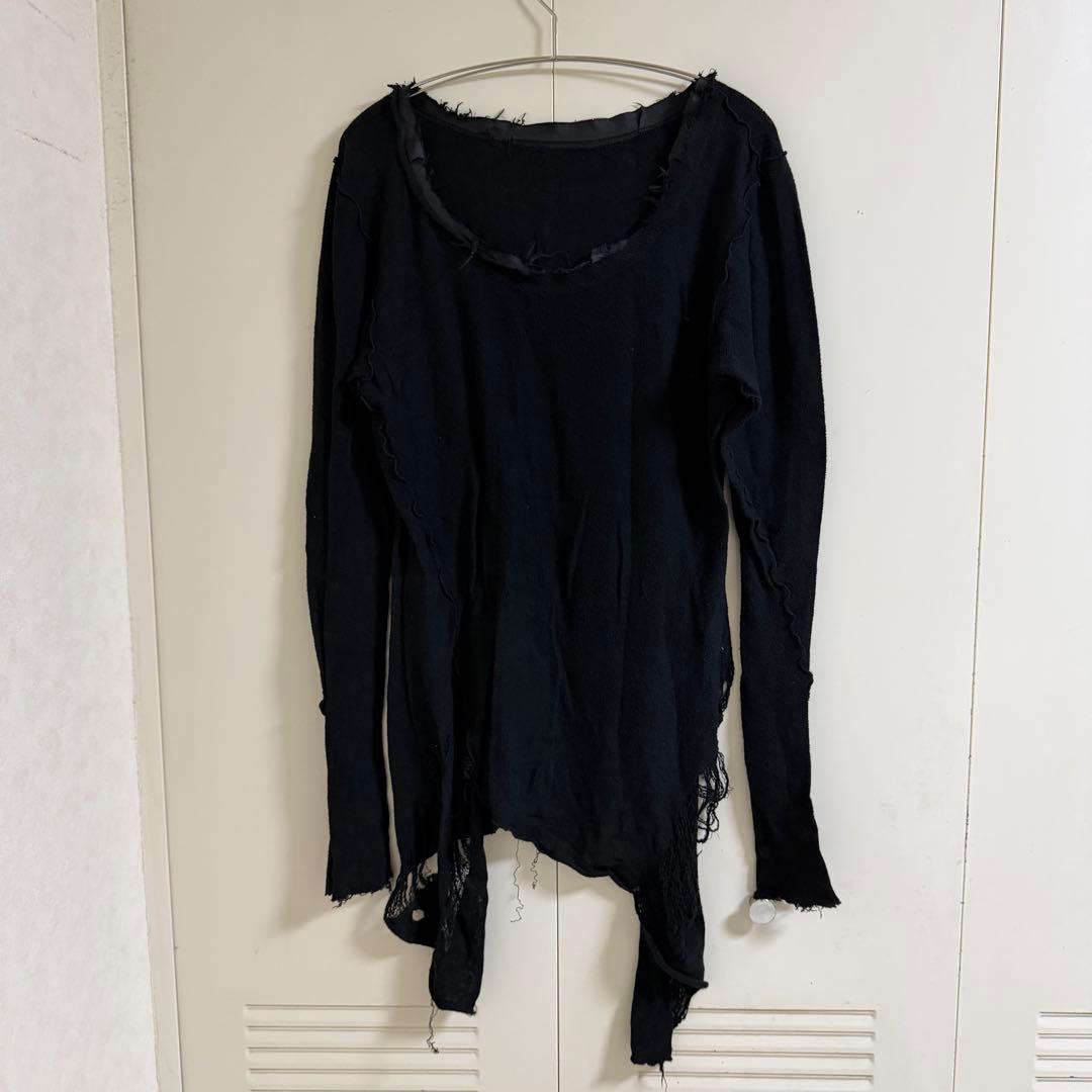 alice auaa コットンニット カットソー デザイナー着用 変形 ゴシック