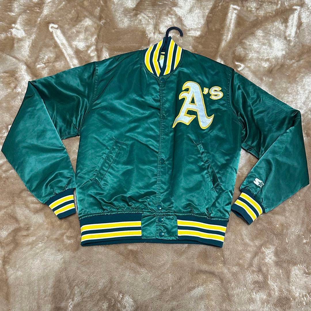 90sオークランドアスレチックス スターター スタジャン Mサイズ USA製
