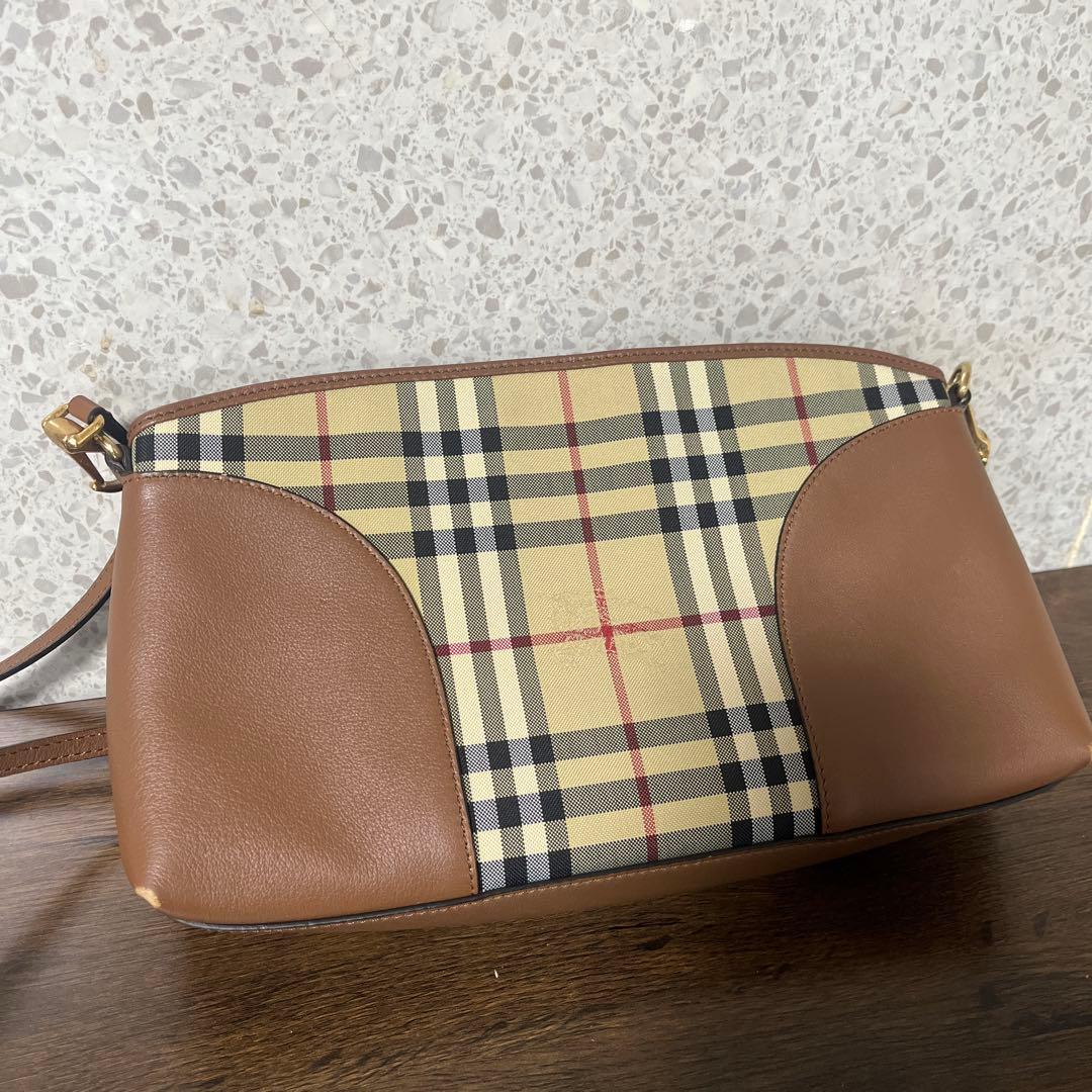 P*e様 Burberry チェック柄ショルダーバッグ