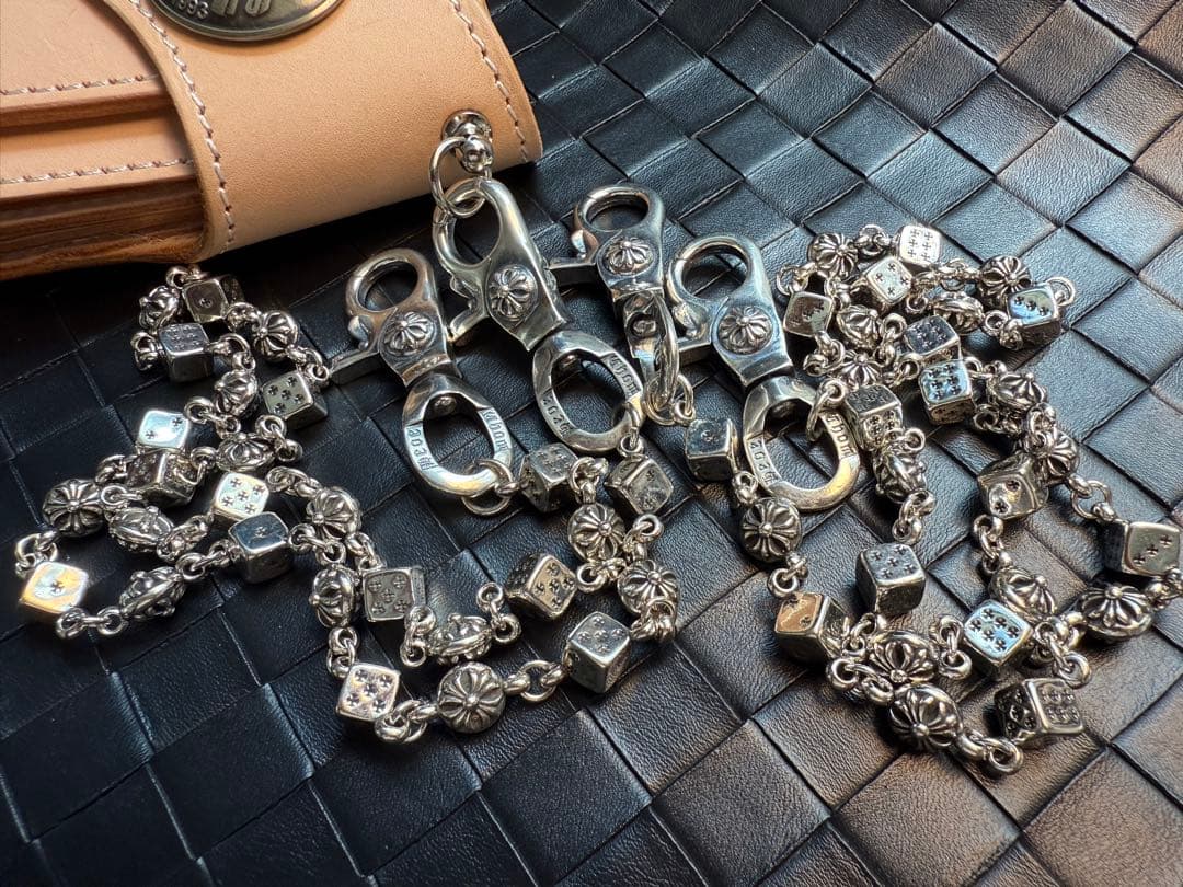 【Dice × Flower ウォレットチェーン】 重厚で存在感QBSZSZ04