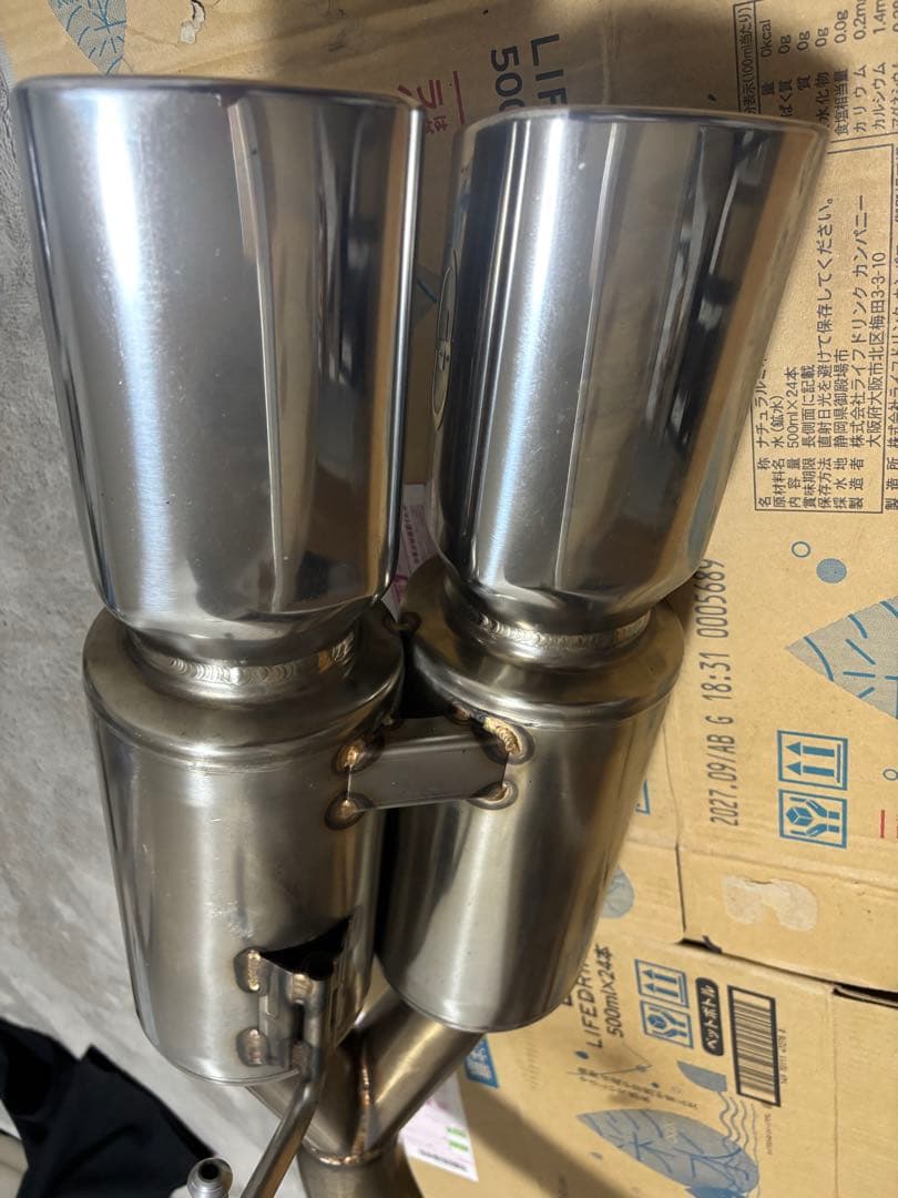 Kum　GANADOR ステンレス 2本出しマフラー