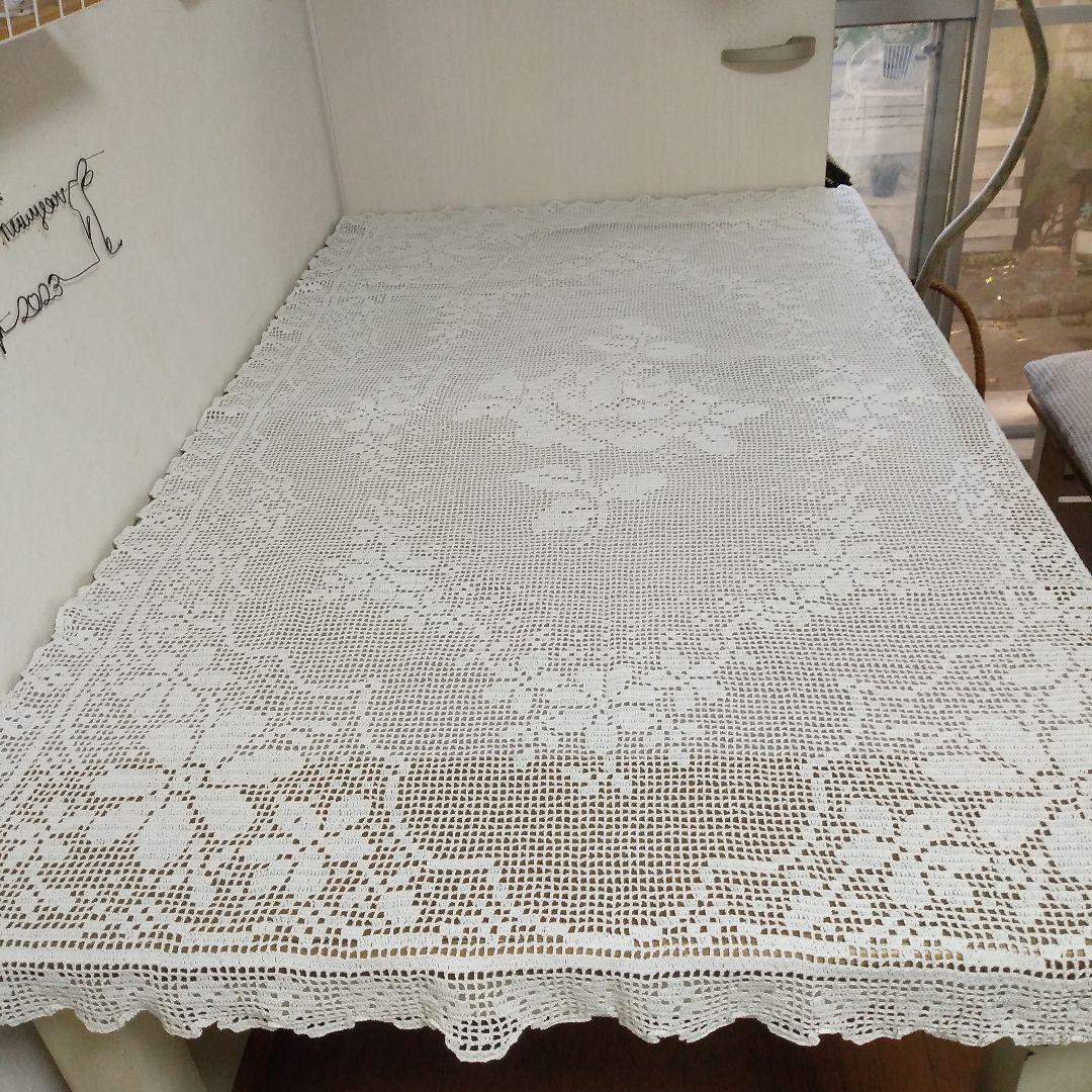 レース編みテーブルクロス ニャンコ
