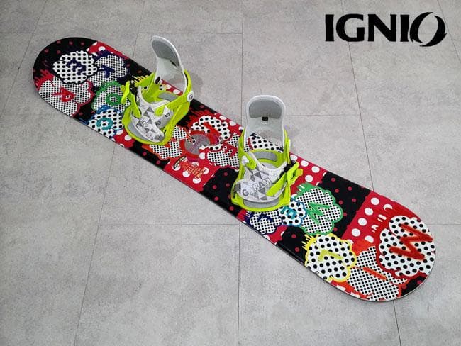IGNIO MILWEL キッズ スノーボードセット 110 ビンディング付き