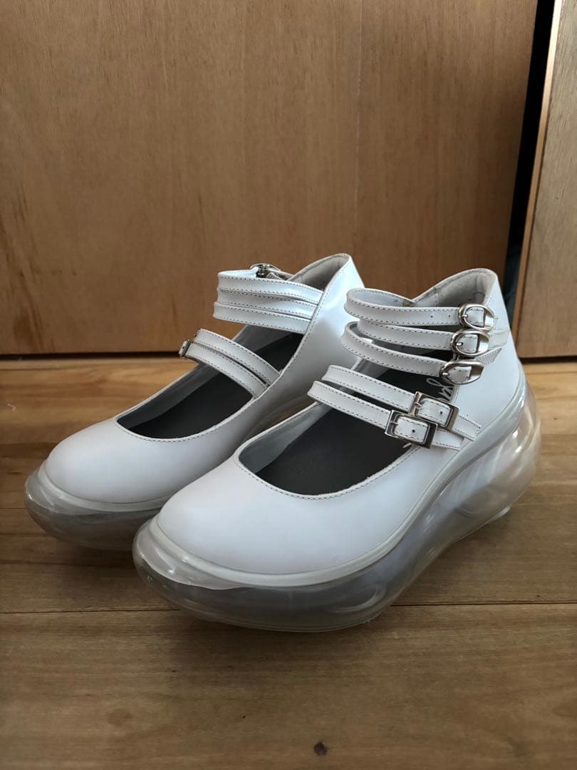 Maryjane shoes/White　24センチ相当