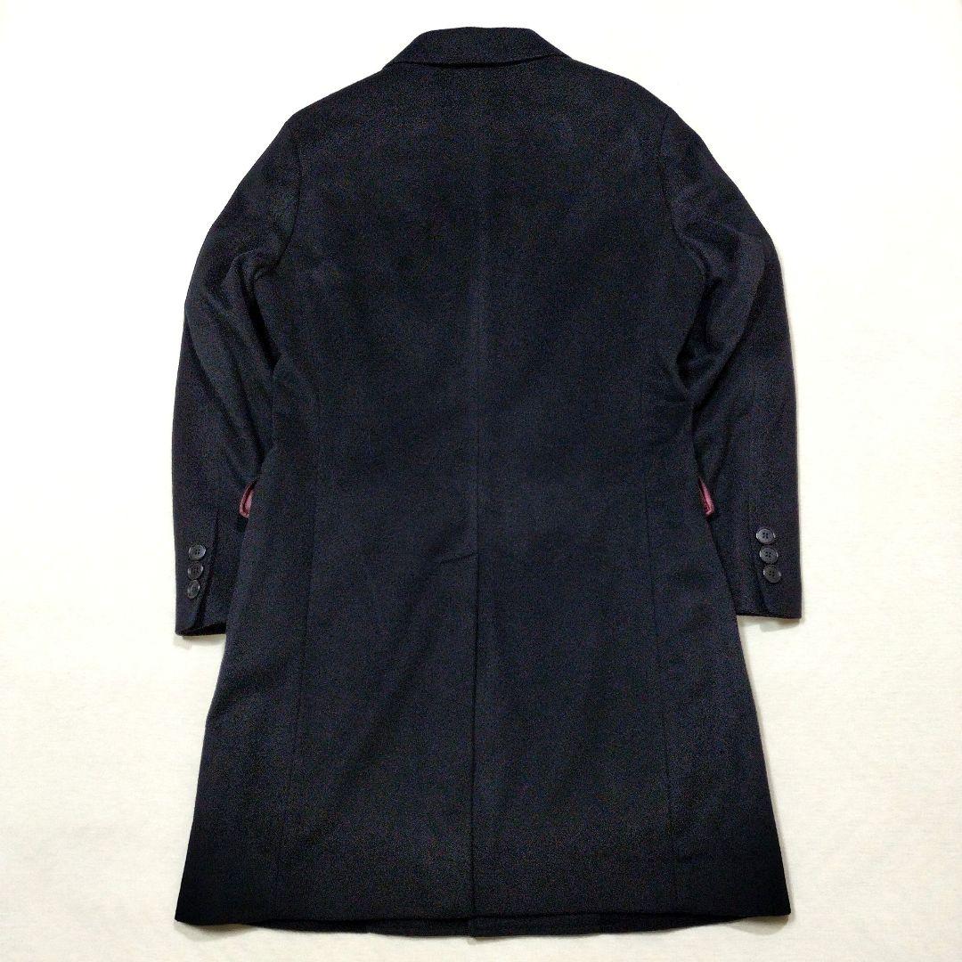 COMME CA ISM コムサイズム　アンゴラ混ウールチェスターコート　黒　M