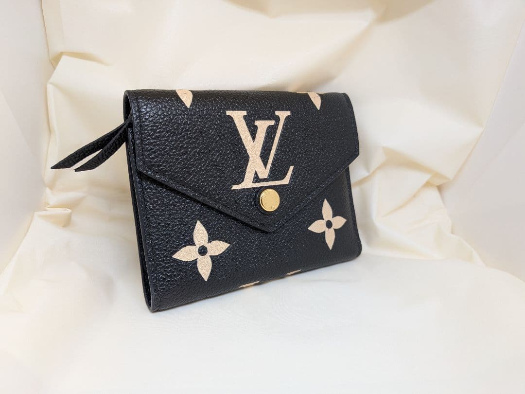 ルイヴィトン ポルトフォイユ ヴィクトリーヌ バイカラー アンプラント 財布