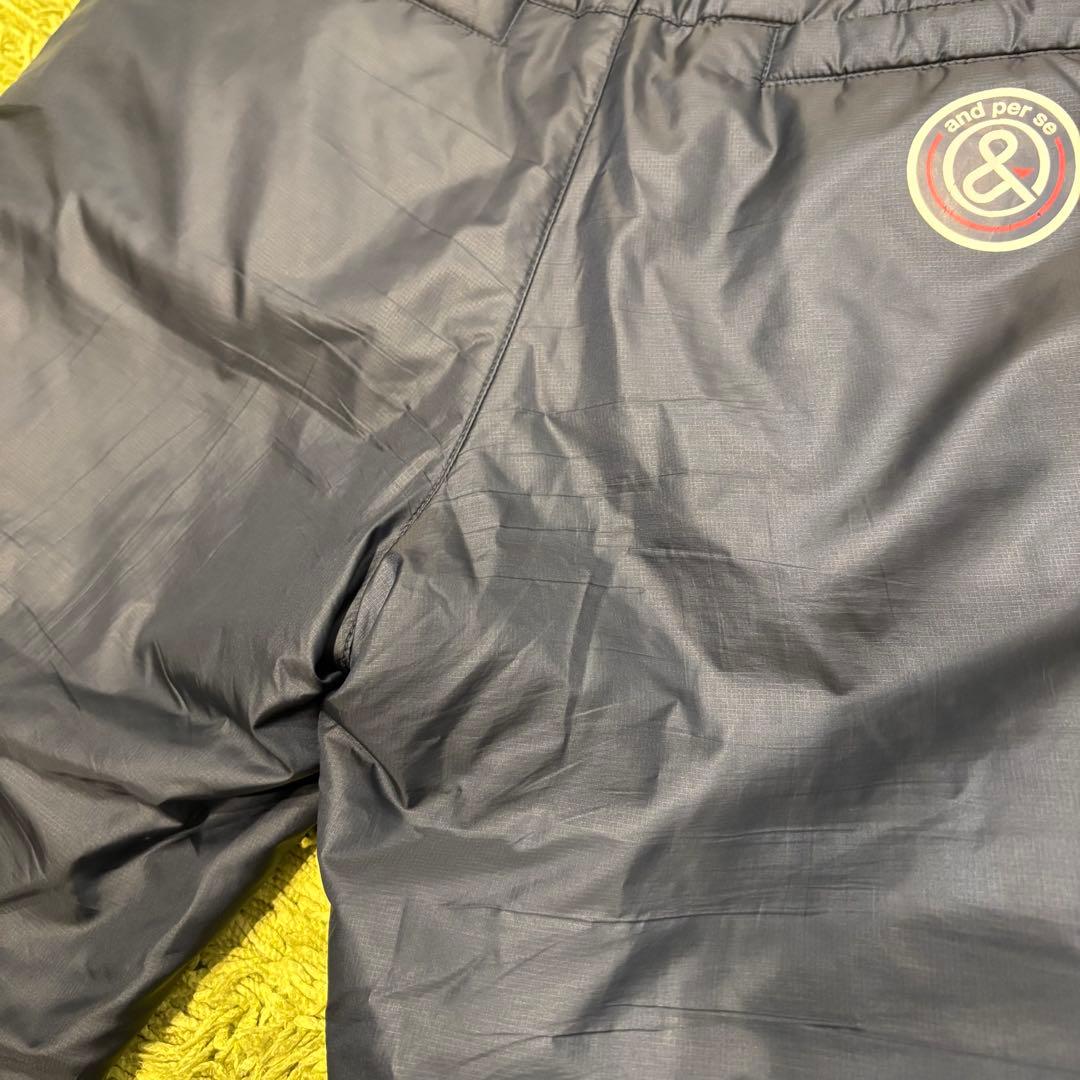 and per se アンパスィ 中綿パンツ レディースパンツ ネイビー M