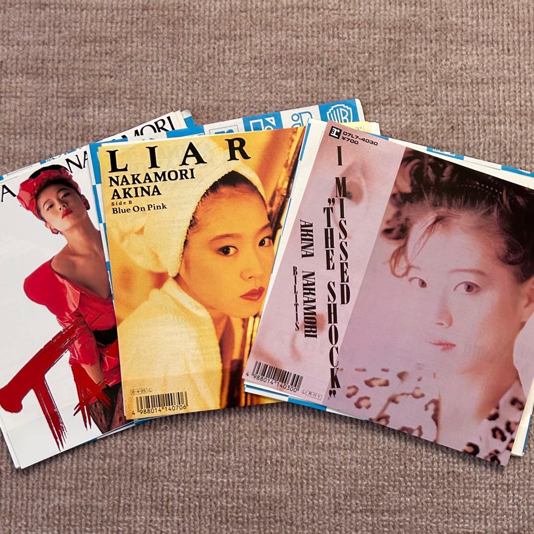 中森明菜　EPレコード　LIAR TATTOO 他全３枚　シングル　ハガキ付き