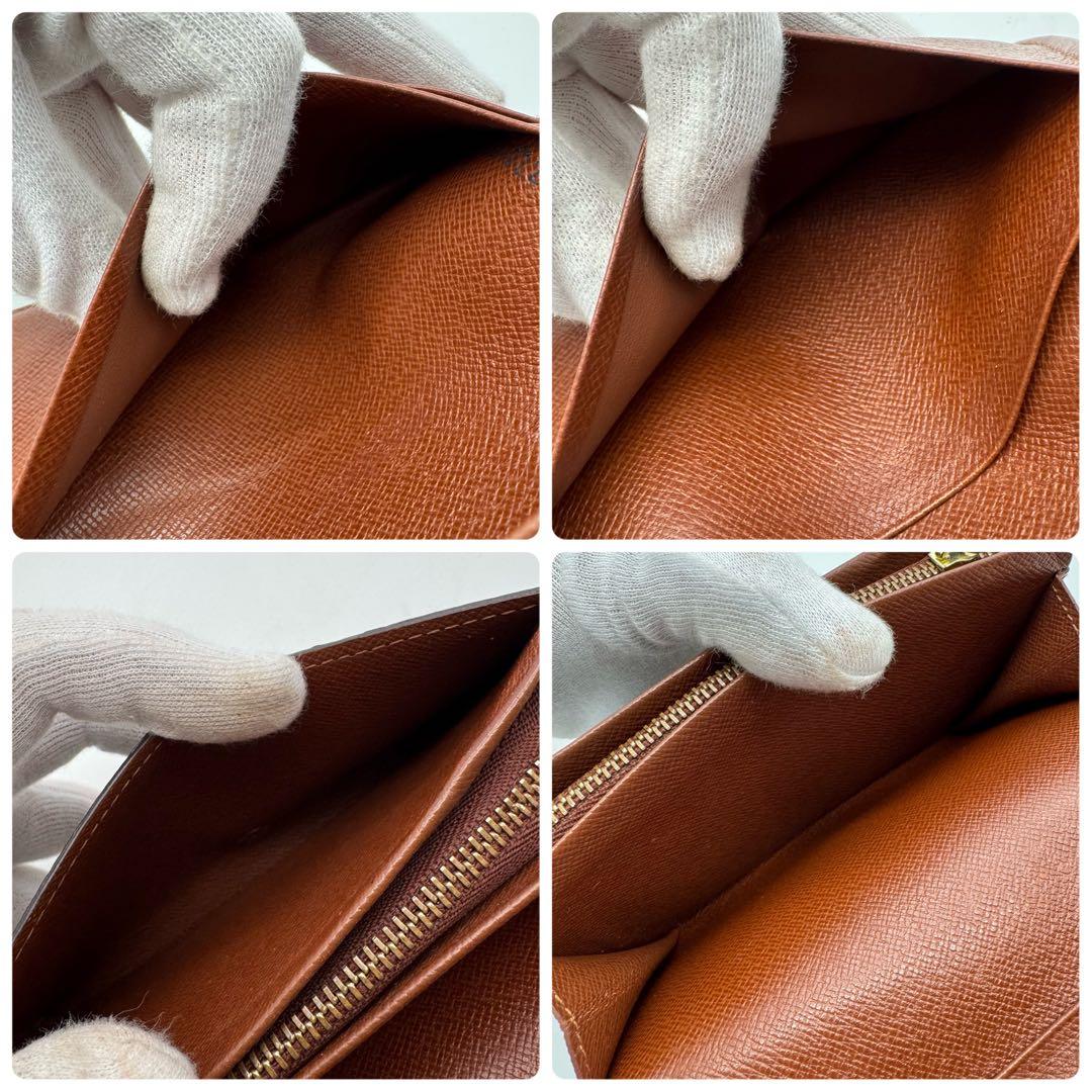 【美品】ルイヴィトン　モノグラム　ポルトモネ・ビエ・トレゾール　折り財布