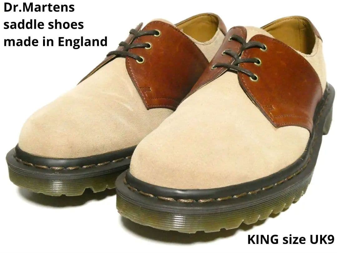 完全復刻！【定価￥44000】ドクターマーチンバイカラーサドルシューズUK9