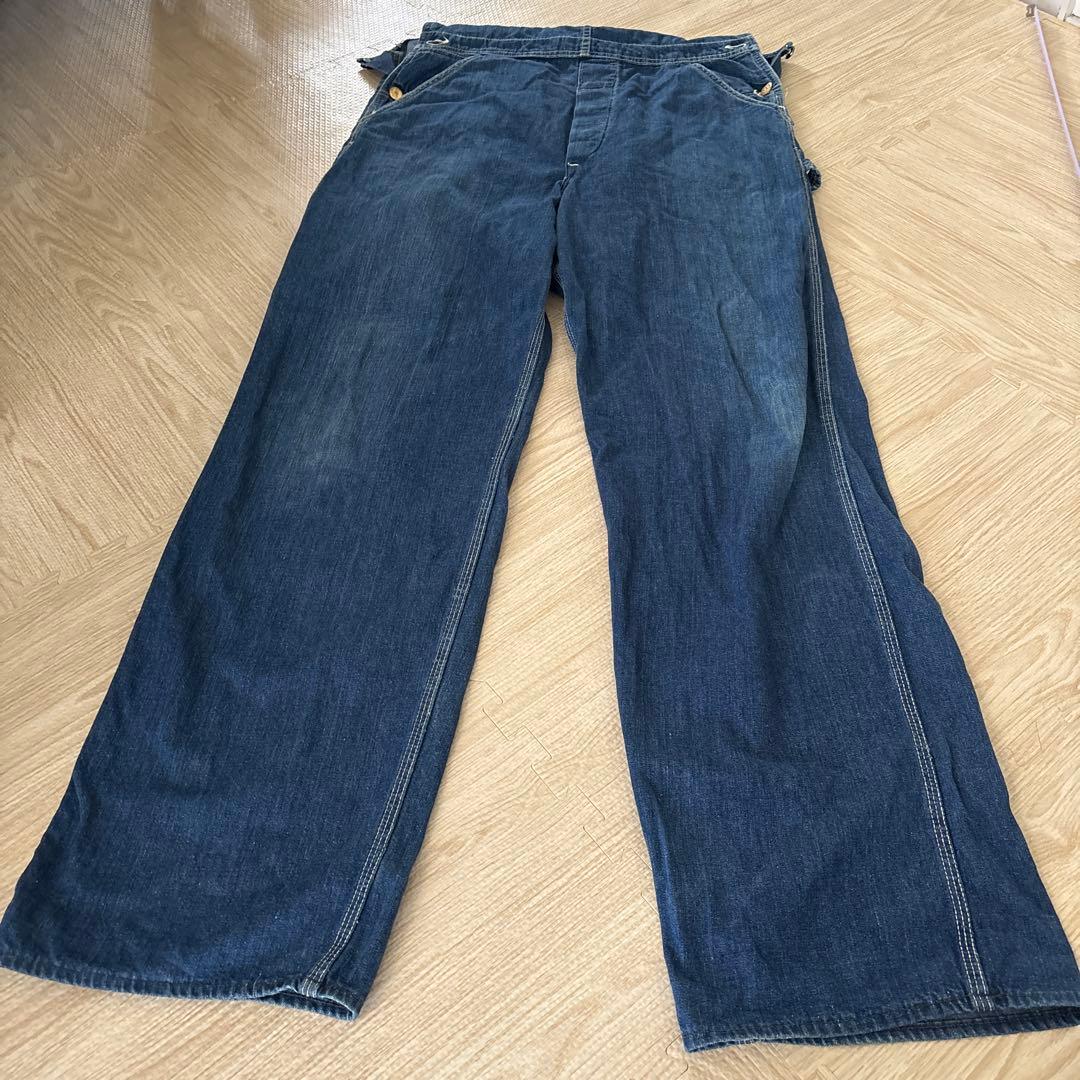70'S ‼️Vintage Lee デニムオーバーオールmade in USA‼️