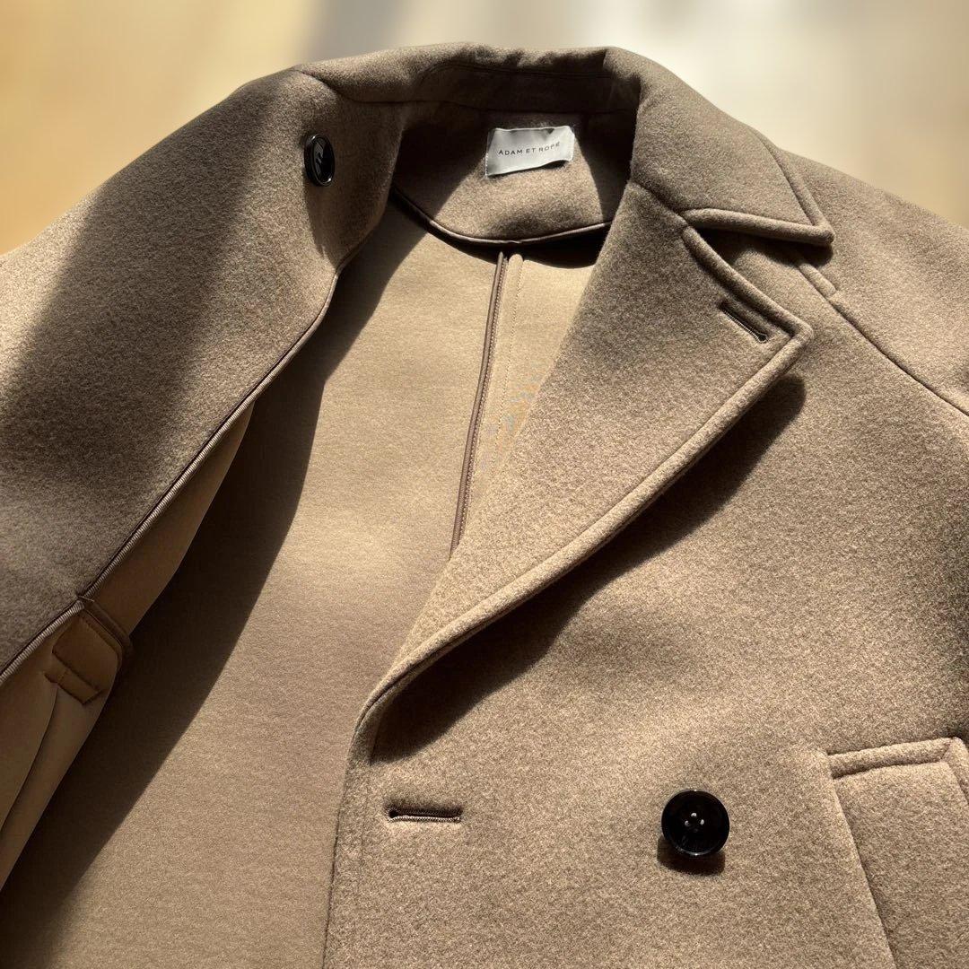 【新品未使用】アダムエロペ　ベージュ　ミドルコート