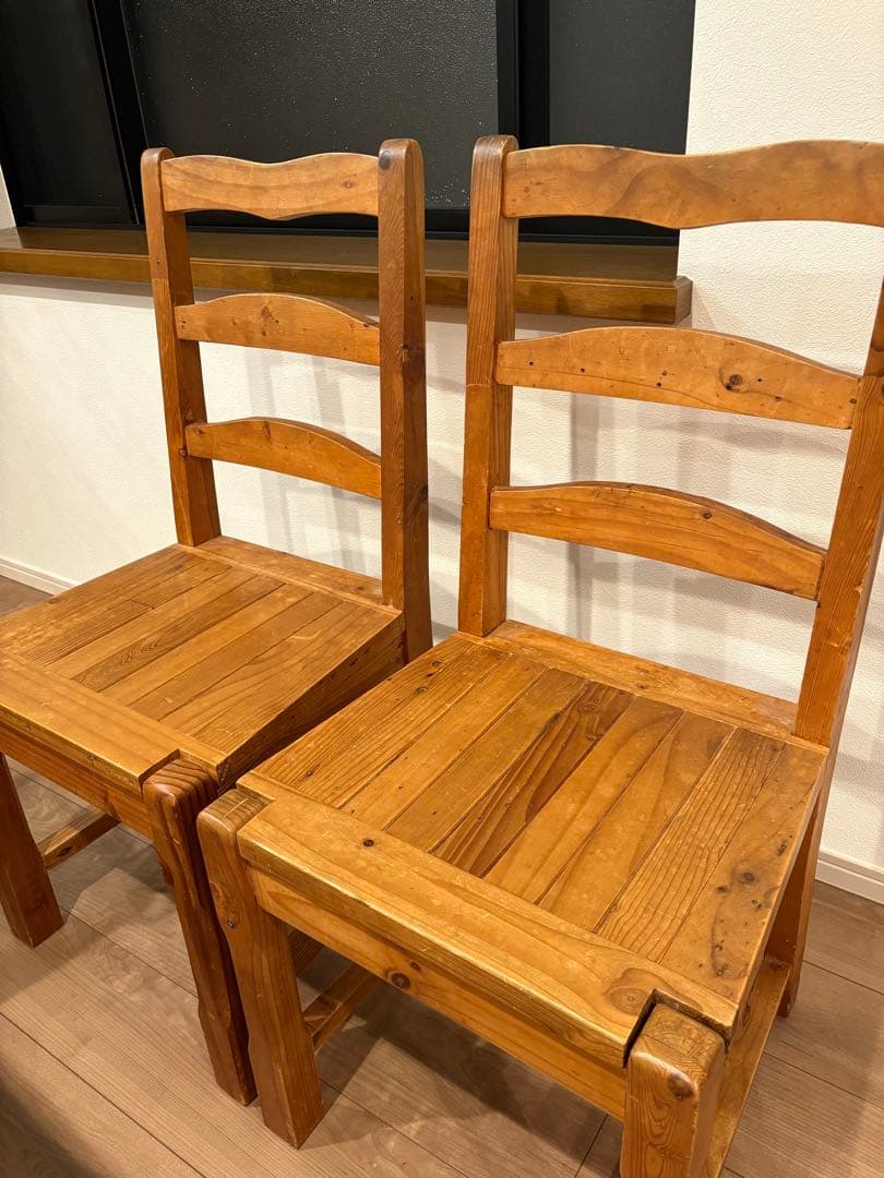 【送料無料】MADRID COLLECTION 木製ダイニングチェア 2脚セット