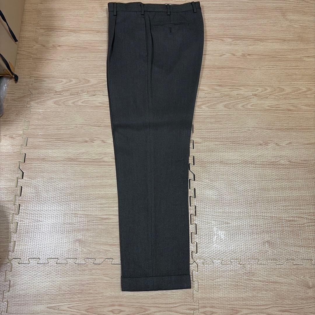 OTARO未使用イタリ製GTA×ビームスダークカーキ最高級毛スラックス50