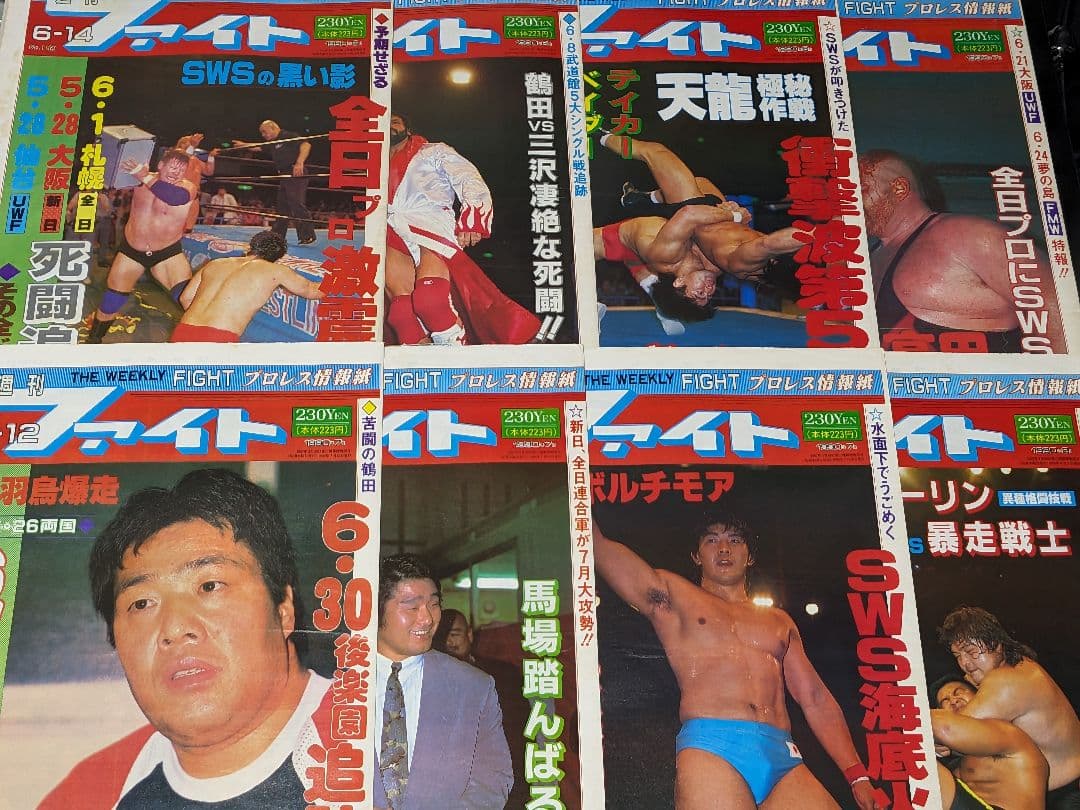 2【希少】プロレス新聞『週刊ファイト 90年6月〜91年6月発行 50冊セット