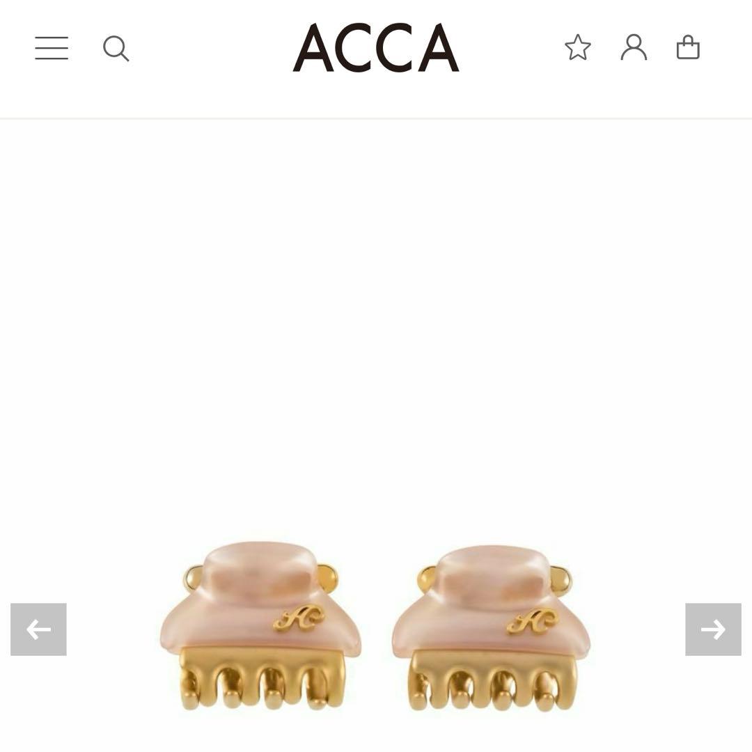 完売品　アッカ　ACCA バービークリップ　2点セット　ピンク