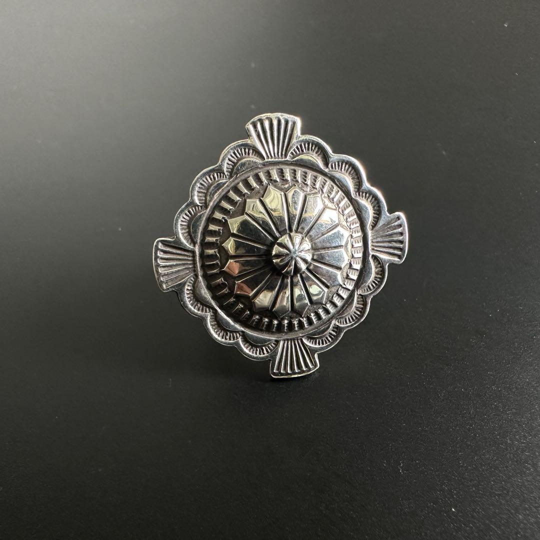 Navajo Darrell cadman スタンプワーク リング 12号