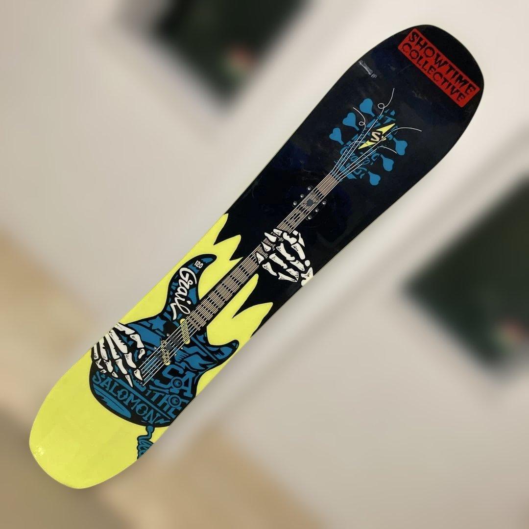 Salomon スノーボード120cm+バインディングPACT/S ギター×骸骨