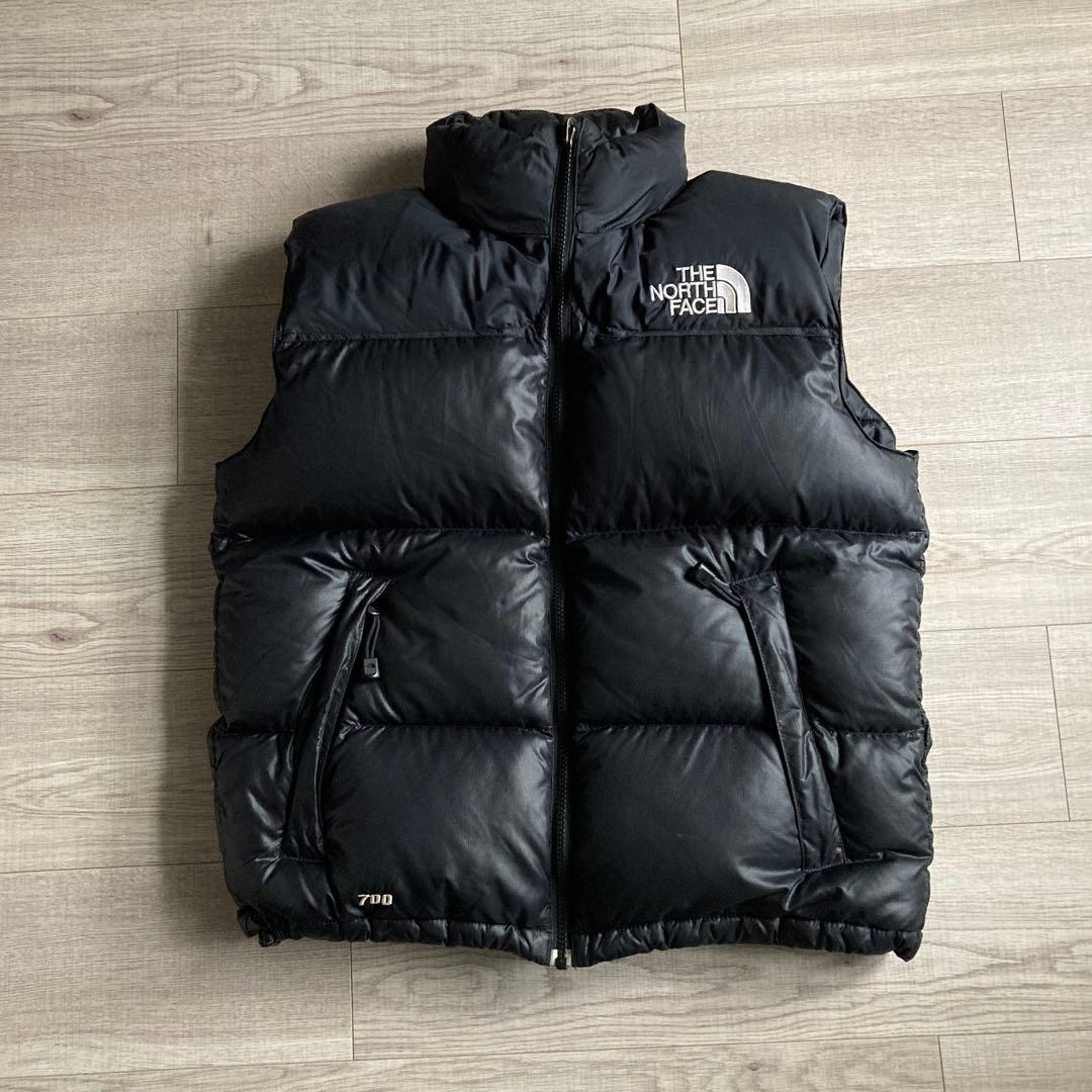 ノースフェイス ヌプシ ダウンジャケット ベスト レディース M センターロゴ