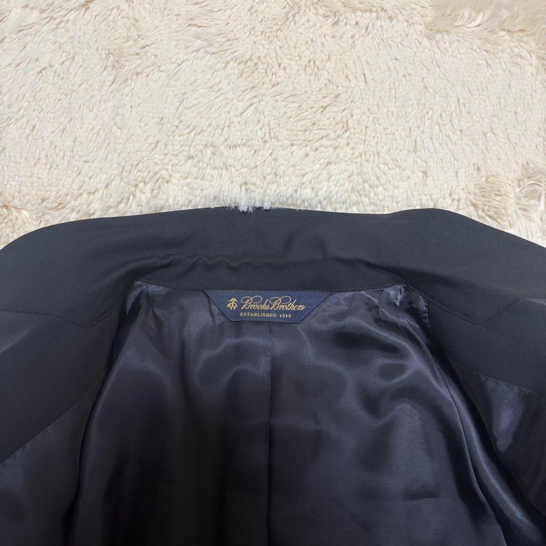 極美品 ブルックスブラザーズ　MADISON カノニコ生地　紺ブレ 金ボタン S