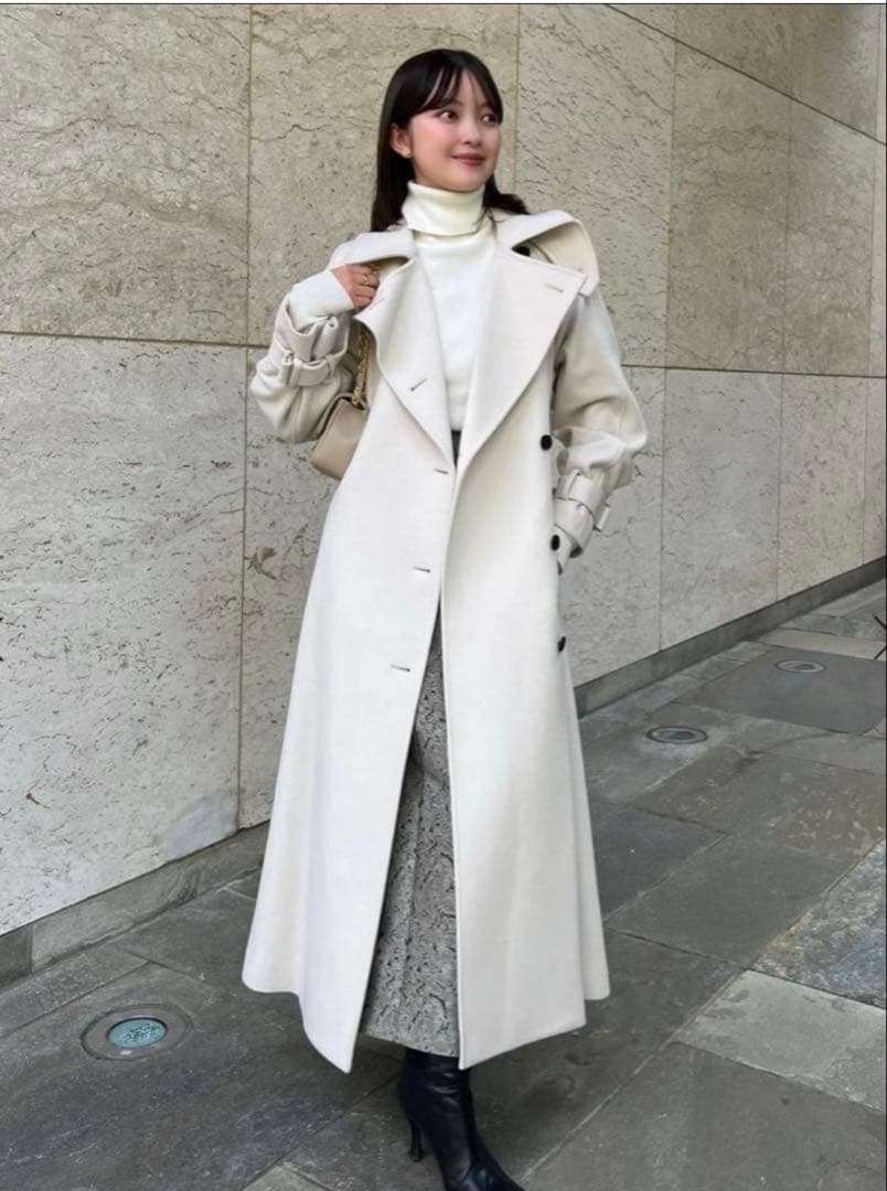 anuans ウールトレンチコート♡2023年度完売品クリーニング済み