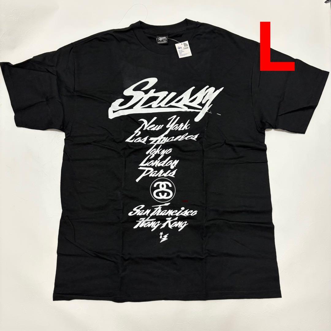 L Stussy x W)taps Tシャツ コラボ 新品 黒 ステューシー
