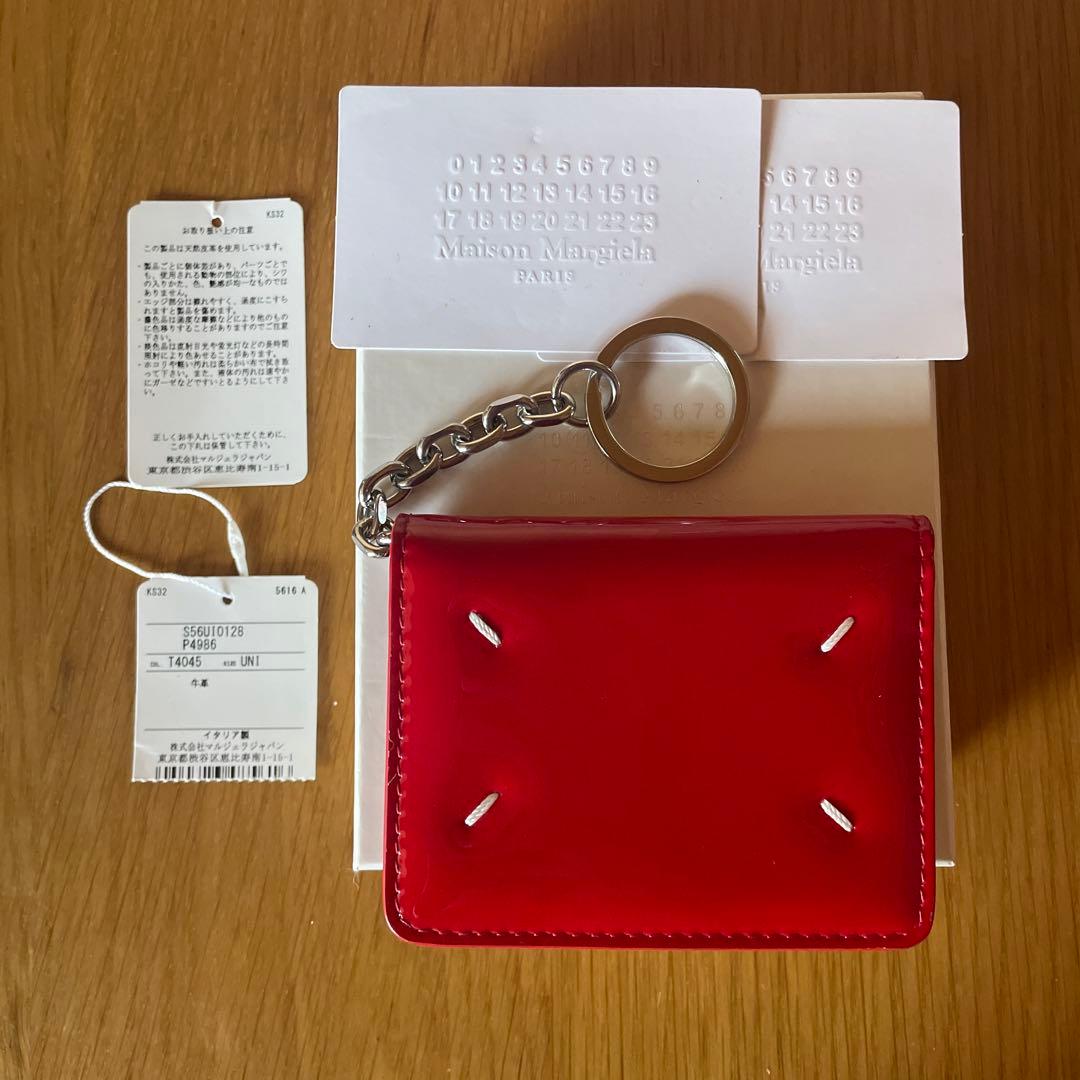 Maison Margiela マルジェラ　カードケース　エナメル　キーリング