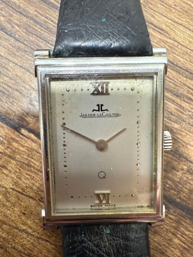 ジャガー・ルクルト　アンティーク スクエアウォッチ クォーツ ジャンク扱い