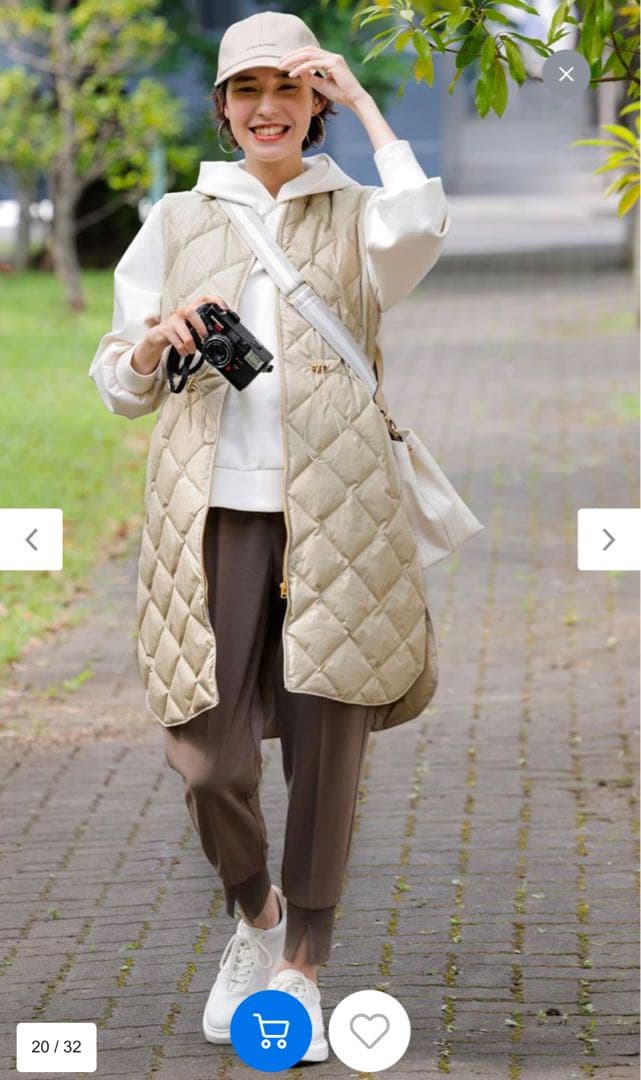 【TAION×UNFILO 】キルティングダウン ジレ