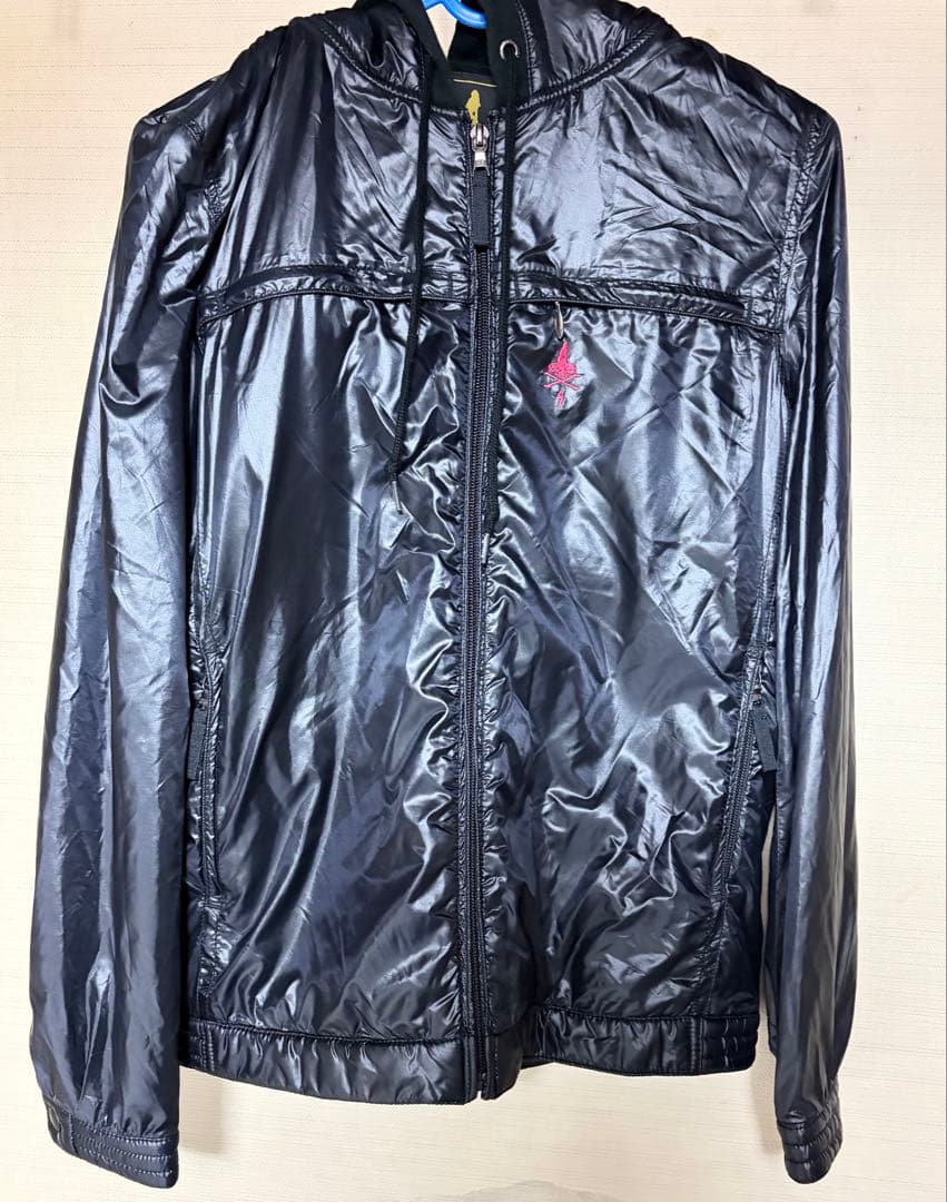 極美品ヒステリックグラマー フルジップナイロン切り替えパーカー