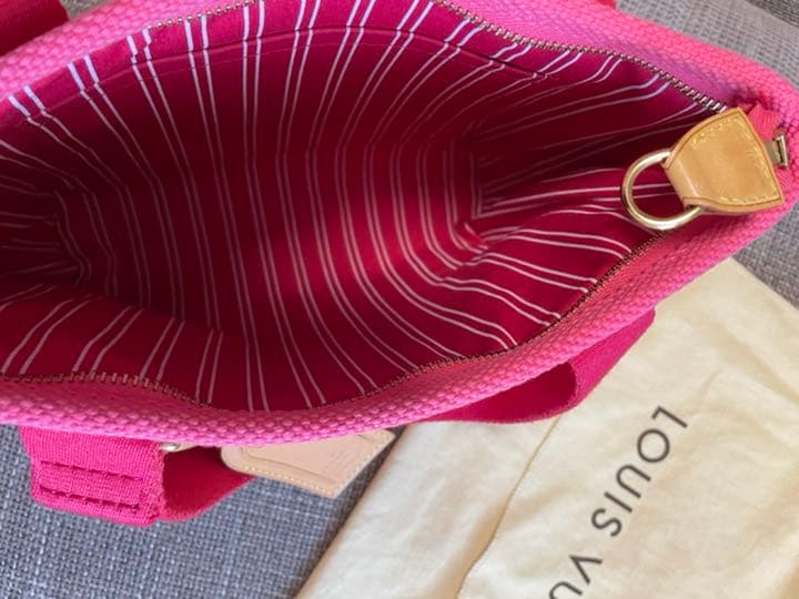 【保留】ルイヴィトン アンティグア・カバPM ピンク