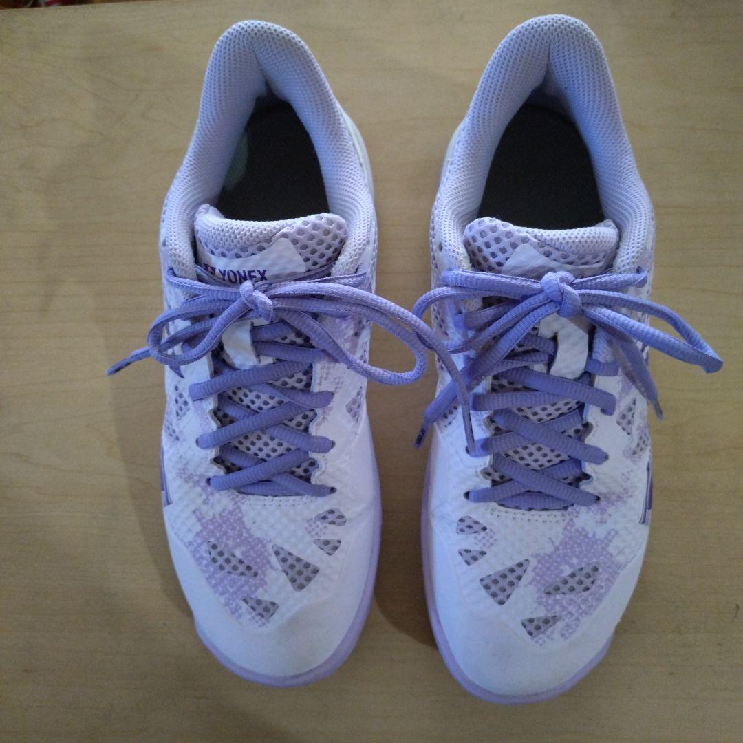 YONEX ECLIPSION ホワイト/パープル バドミントンシューズ
