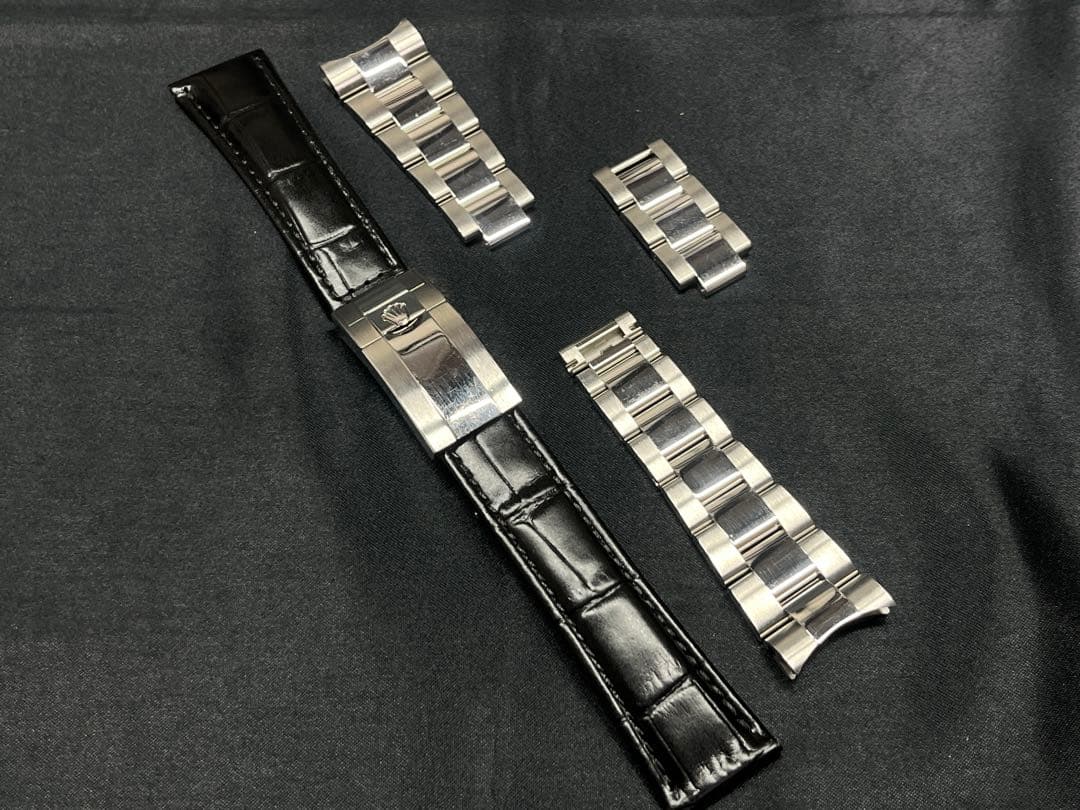 ROLEX GMTマスターⅡ用 78200タイプ社外交換品ブレス&レザーベルト