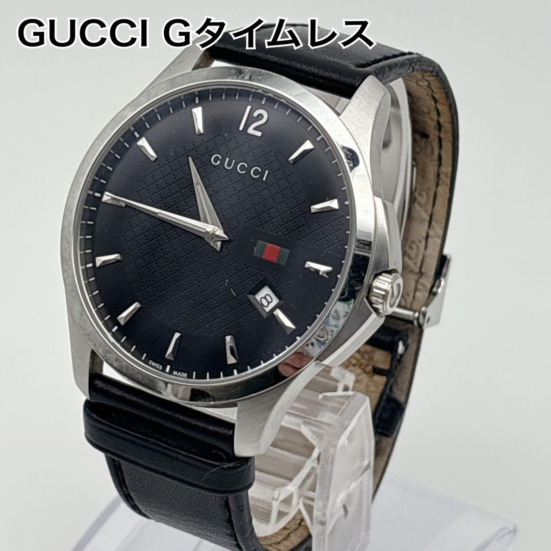 GUCCI グッチ Gタイムレス 126.3 シェリーライン メンズ 現動作品