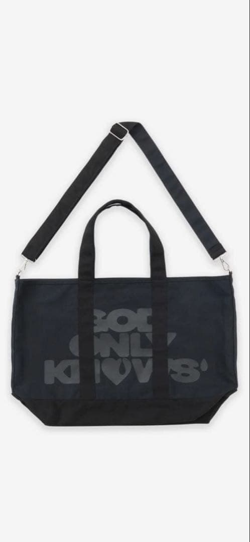 【値下げ】GOD ONLY KNOWS ショルダー トートバッグ　黒　新品未開封