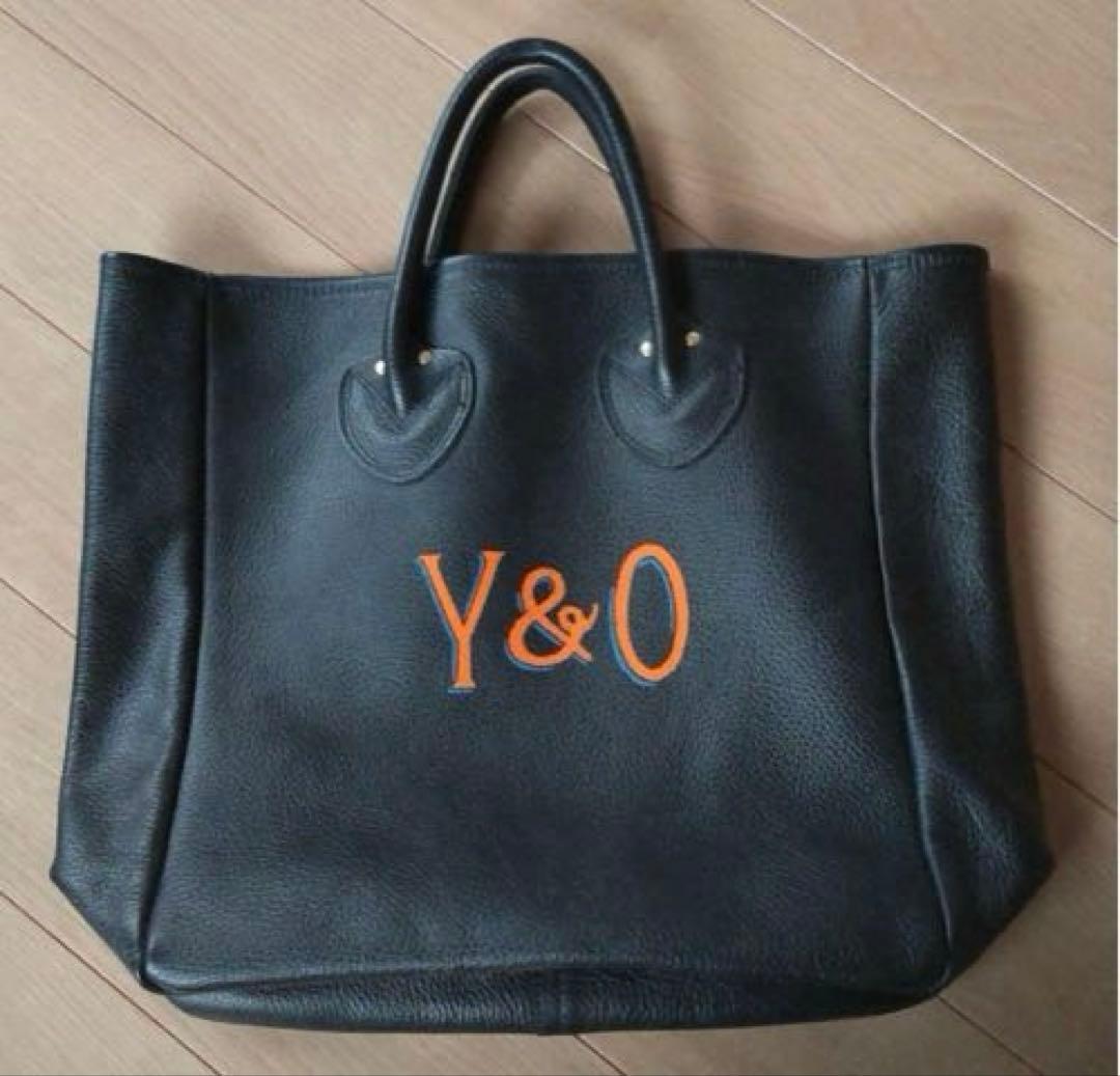 used♦︎ヤング＆オルセン　トートバック　黒　ロゴ