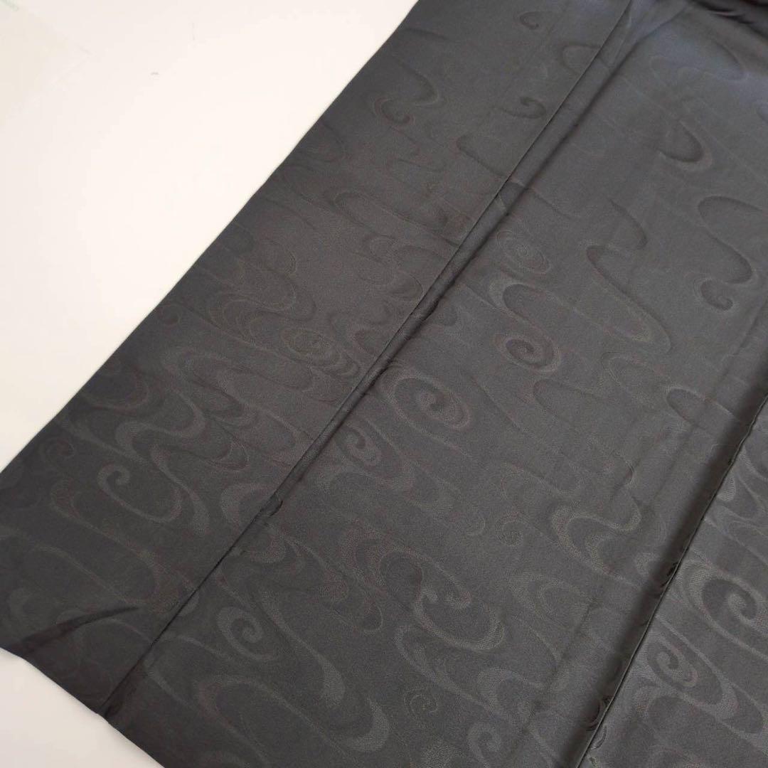 み*ち様 逸品 単衣 無地付下げ トールサイズ 流水 三つ紋 着物 正絹 A-0