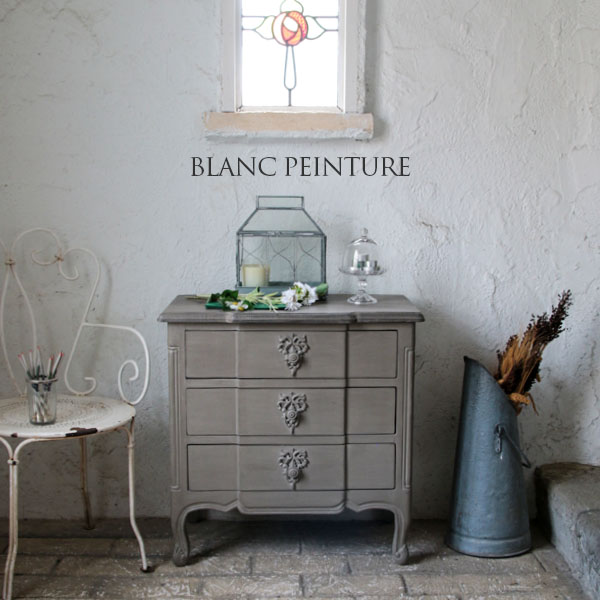 BLANC PEINTURE 3ドロワー3段引出しチェスト サイドボード フレンチ
