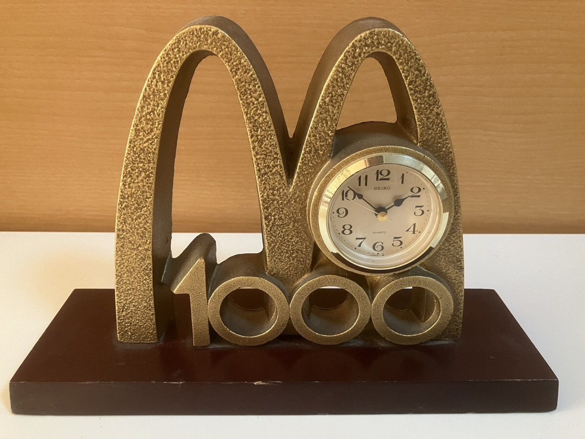 Yahoo!オークション - SEIKO マクドナルド 売上1000億円達成記念 置時