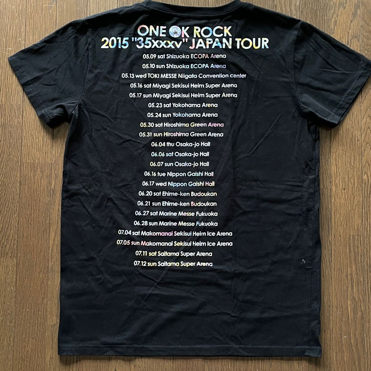 ワンオク 2015年 ONE OK ROCK 35xxxv ツアーTシャツ Lサイズ ブラック