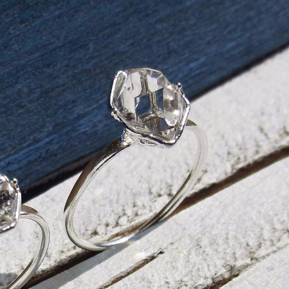 ハーキマー・ダイヤモンド リング Herkimer Ring ⑭ 指輪・リング