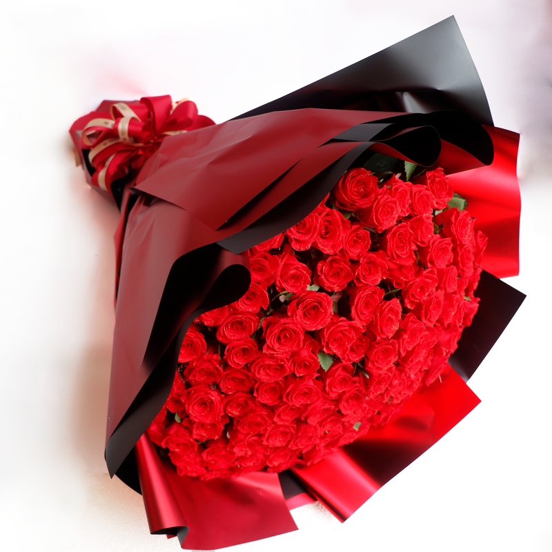 プリザーブドフラワー】赤バラ108本の花束 – karendo online shop