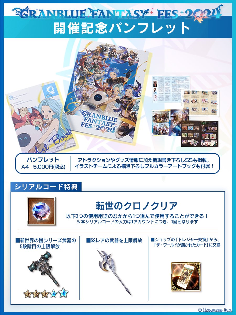 グッズ紹介】書き下ろしSSなどを贅沢に収録した「グラブルフェス2024